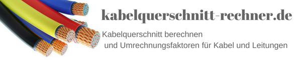 Kabelquerschnitt berechnen - Leitungsquerschnitt Rechner logo